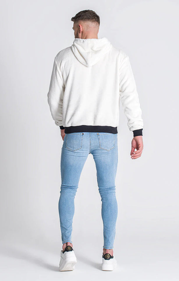 White Gk Iron Sherpa Hoodie-Clothing - Men-Gianni Kavanagh-Urbanheer