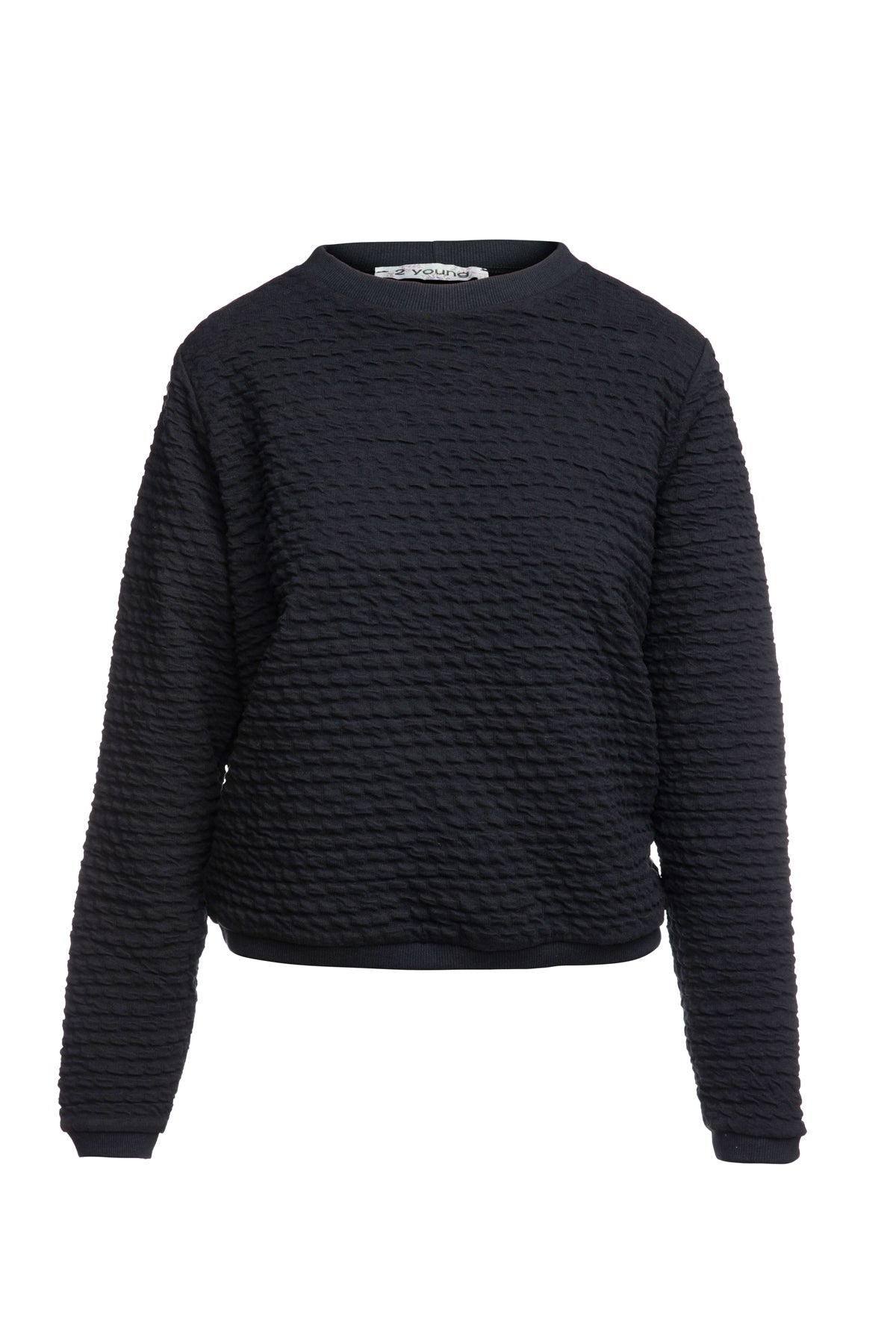 Black Jacquard Sweatshirt-Conquista-Urbanheer