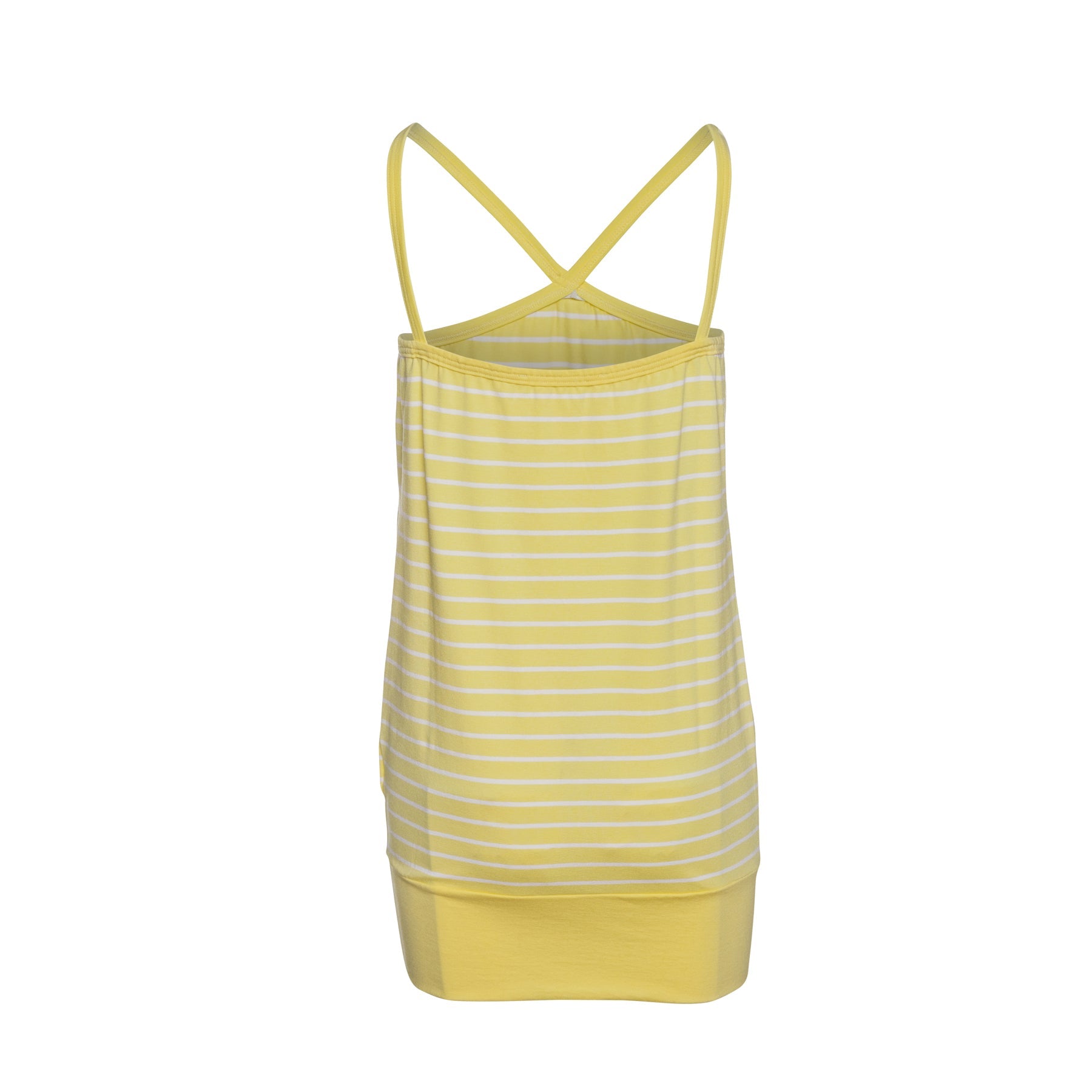 Strappy Striped Mini Dress In Yellow-Dresses-Conquista-Urbanheer