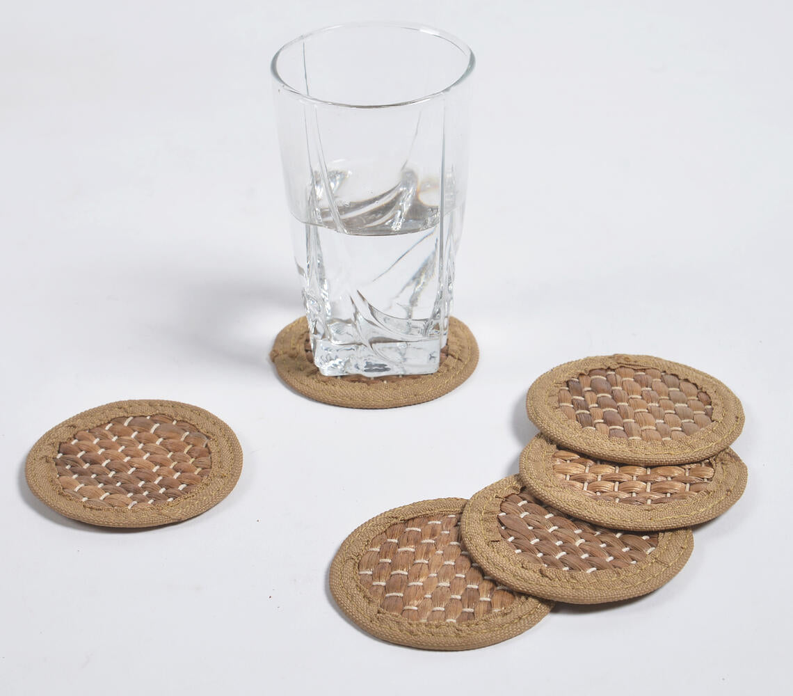 Woven Water Hyacinth Coasters (set of 6) – UrbanHeer