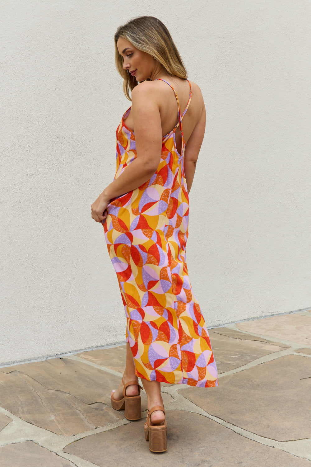 And The Why Full Size Printed Sleeveless Maxi Dress-UHX-Urbanheer