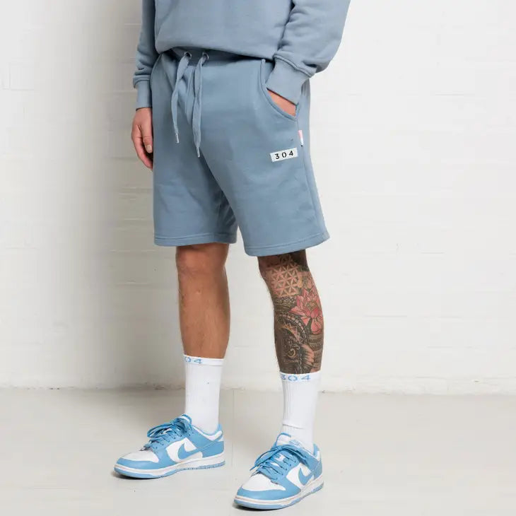 304 Mens Elite Shorts Pastel Blue-304 Clothing-Urbanheer