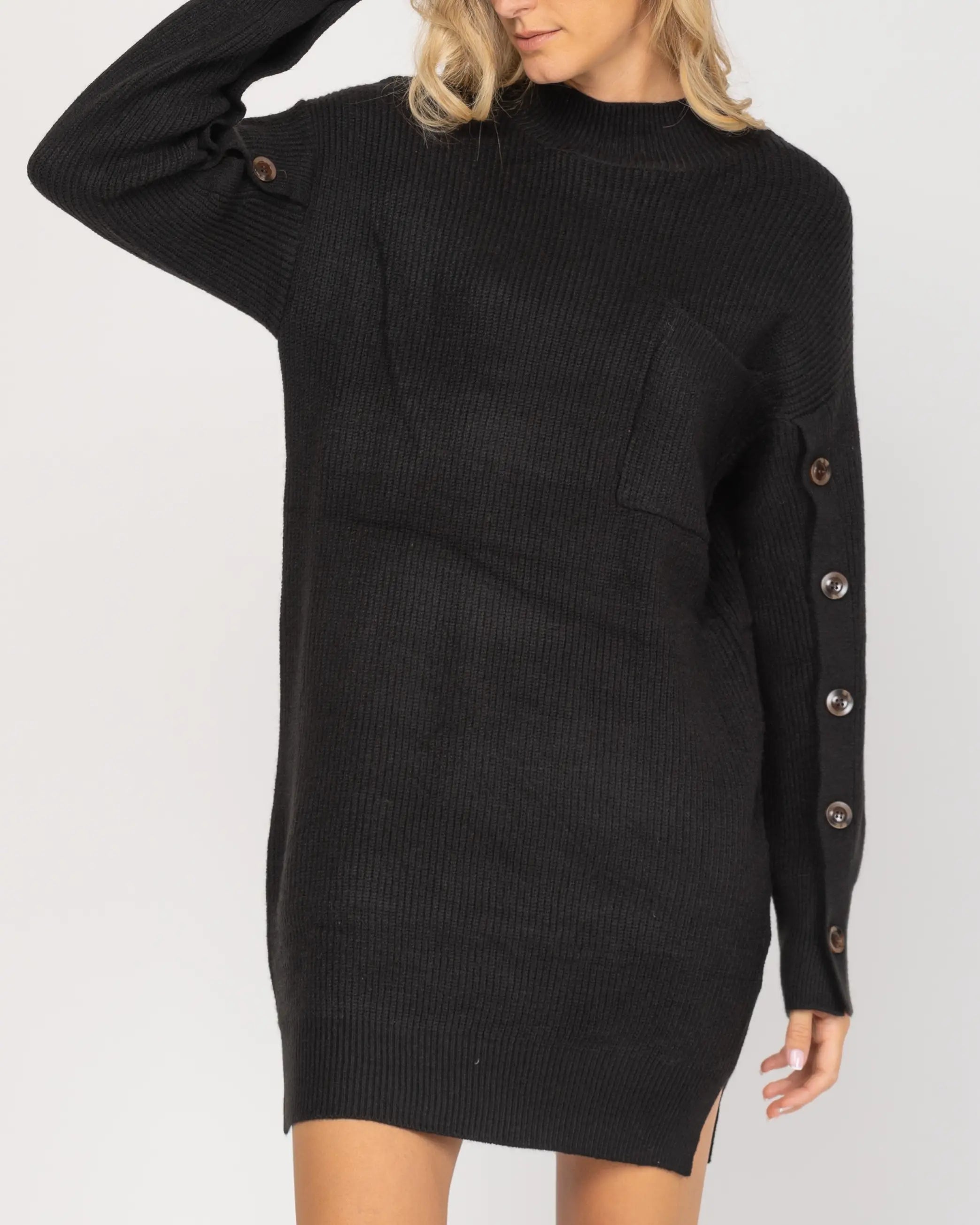 Round Neck Knit Dress.-Tantra-Urbanheer