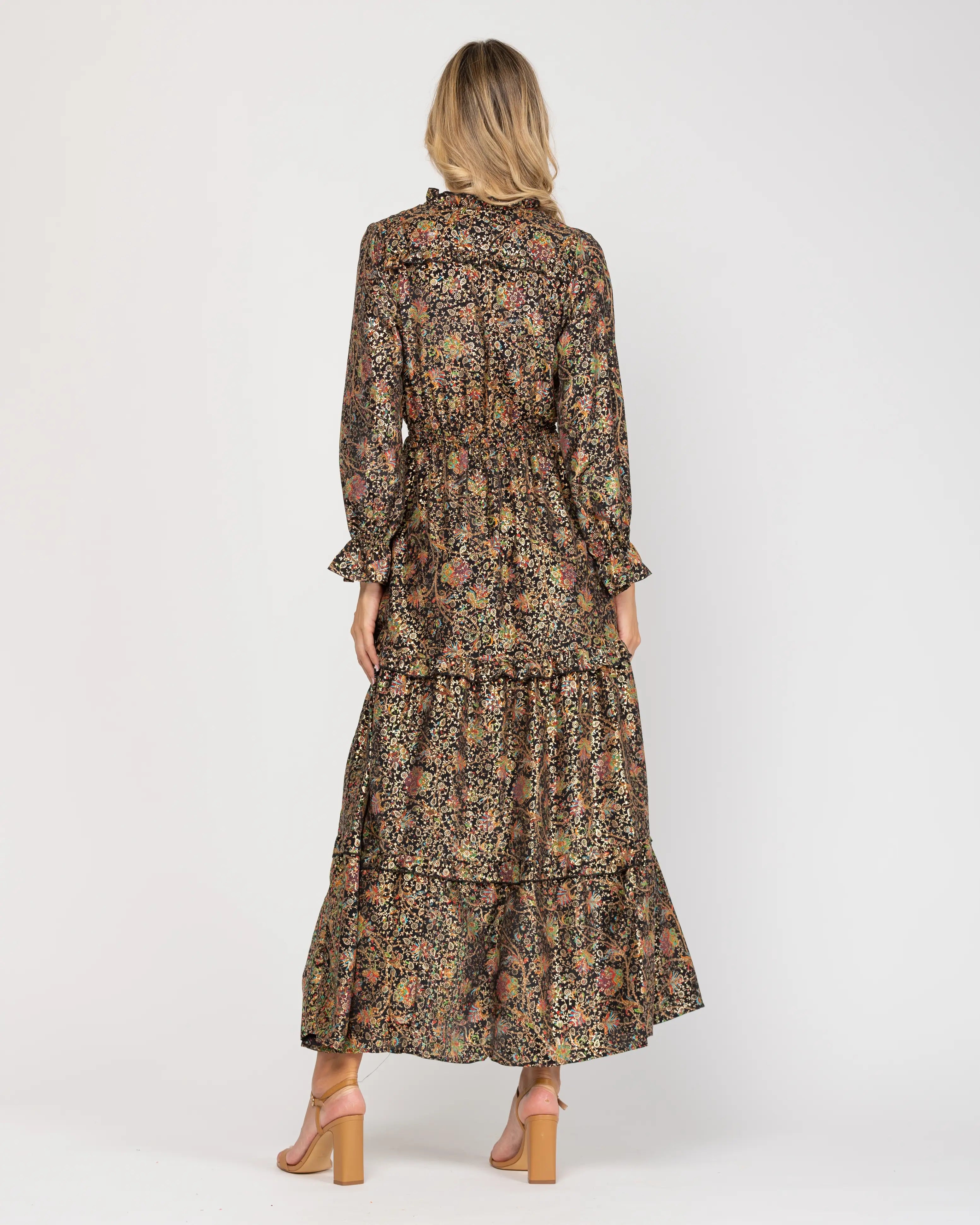 Designer Printed Dress.-Tantra-Urbanheer