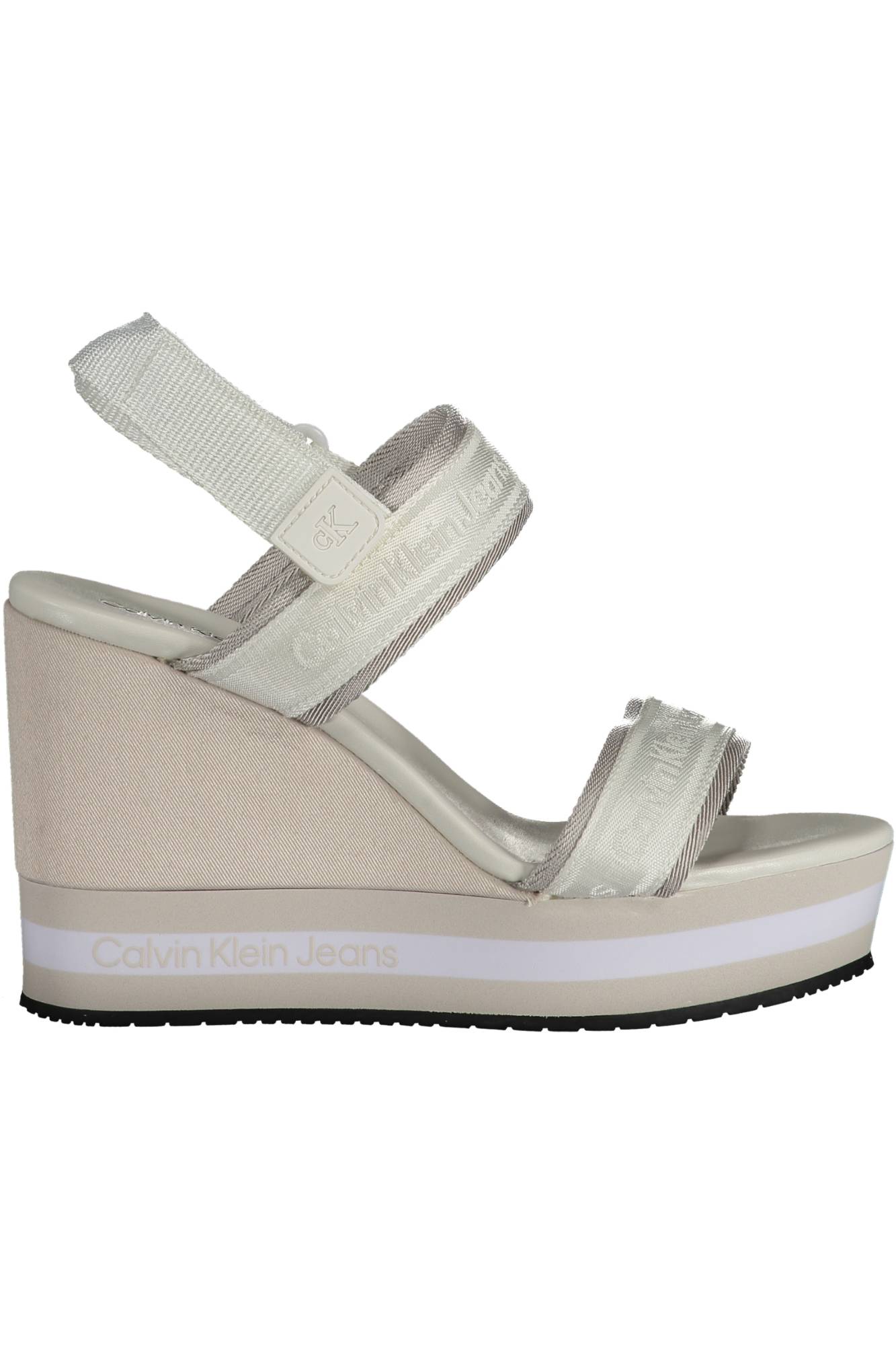 Calvin klein white hot sale wedge sandals