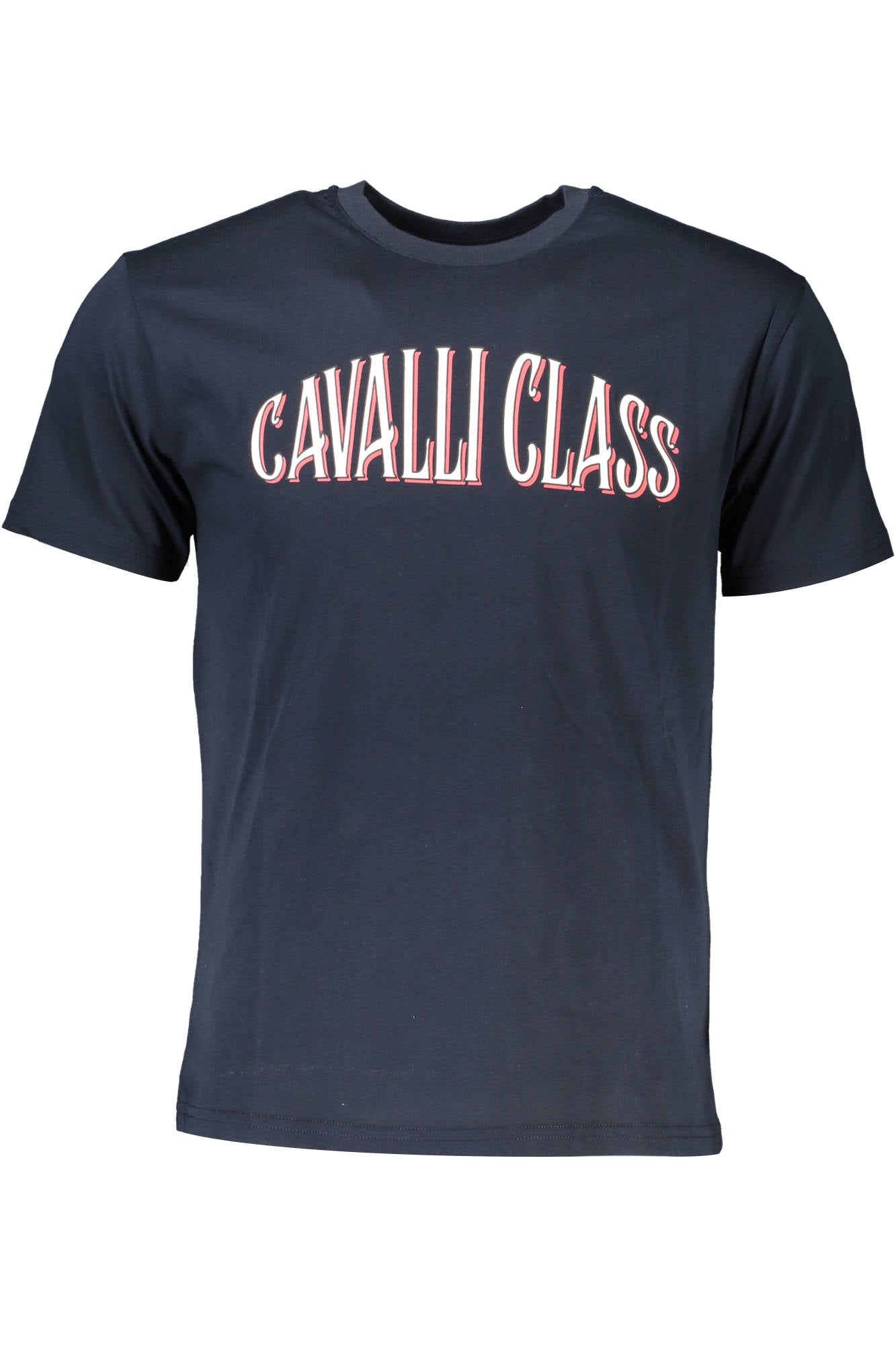 Cavalli Class T-Shirt Short Sleeve Man Blue-T-Shirt-CAVALLI CLASS-Urbanheer