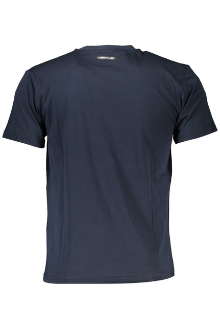 Cavalli Class T-Shirt Short Sleeve Man Blue-T-Shirt-CAVALLI CLASS-Urbanheer
