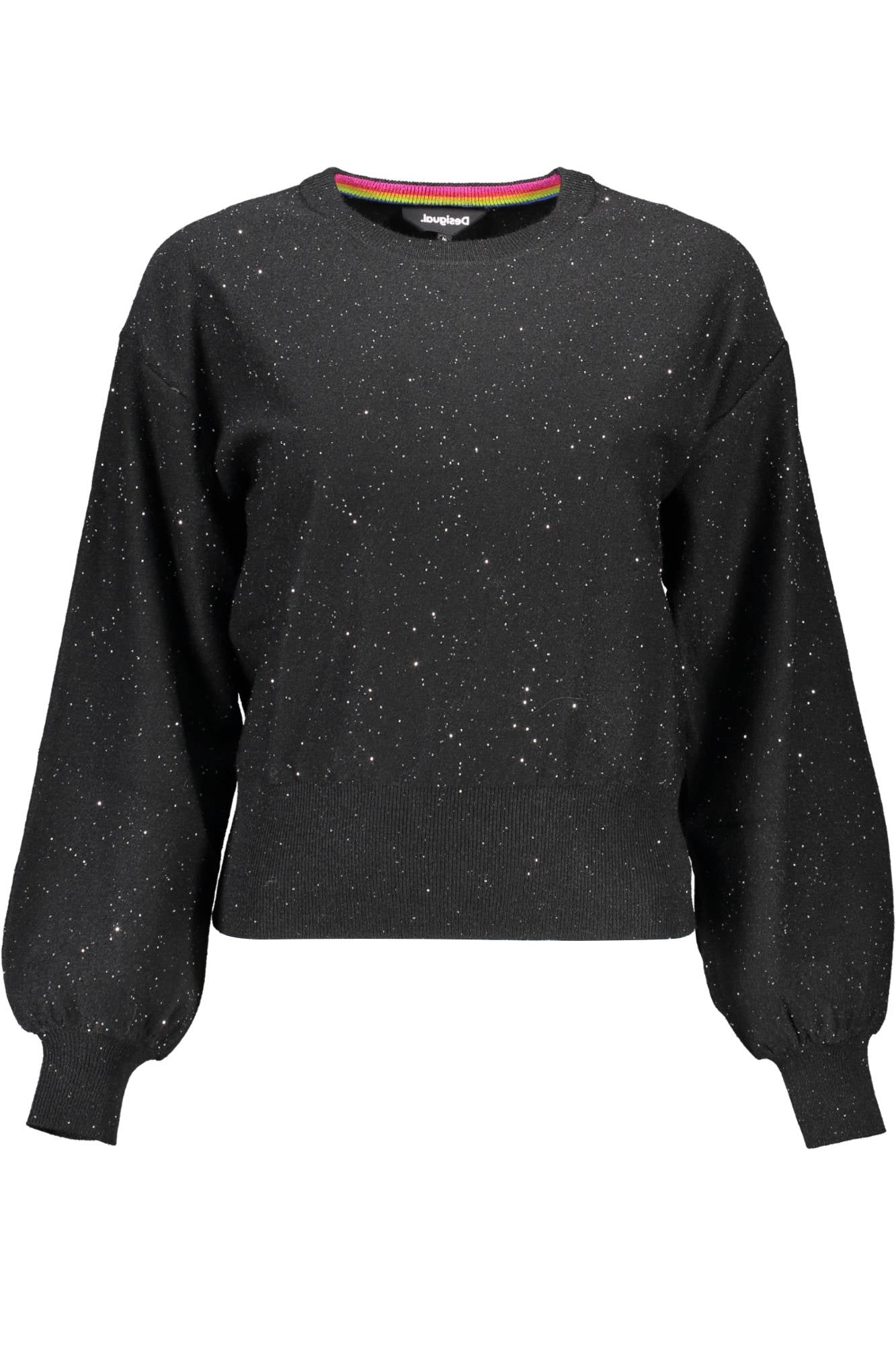 DESIGUAL SWEATER WOMAN BLACK-Clothing - Women-DESIGUAL-Urbanheer