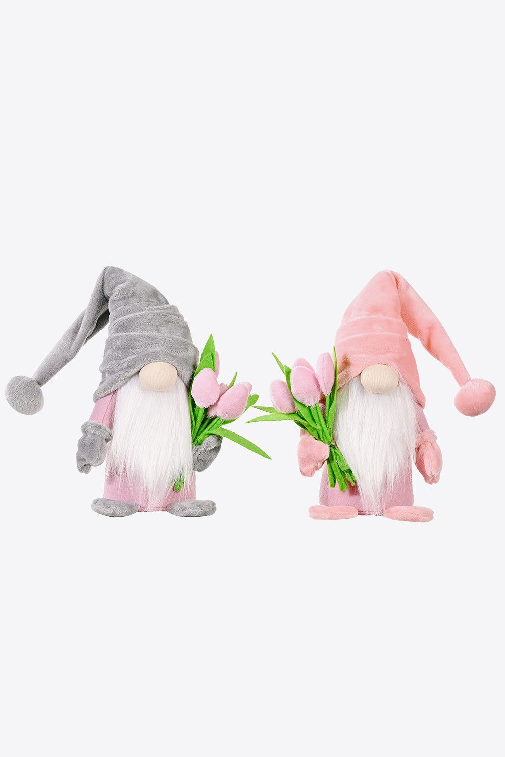 Standing Cute Plush Gnome With Tulip-UHX-Urbanheer