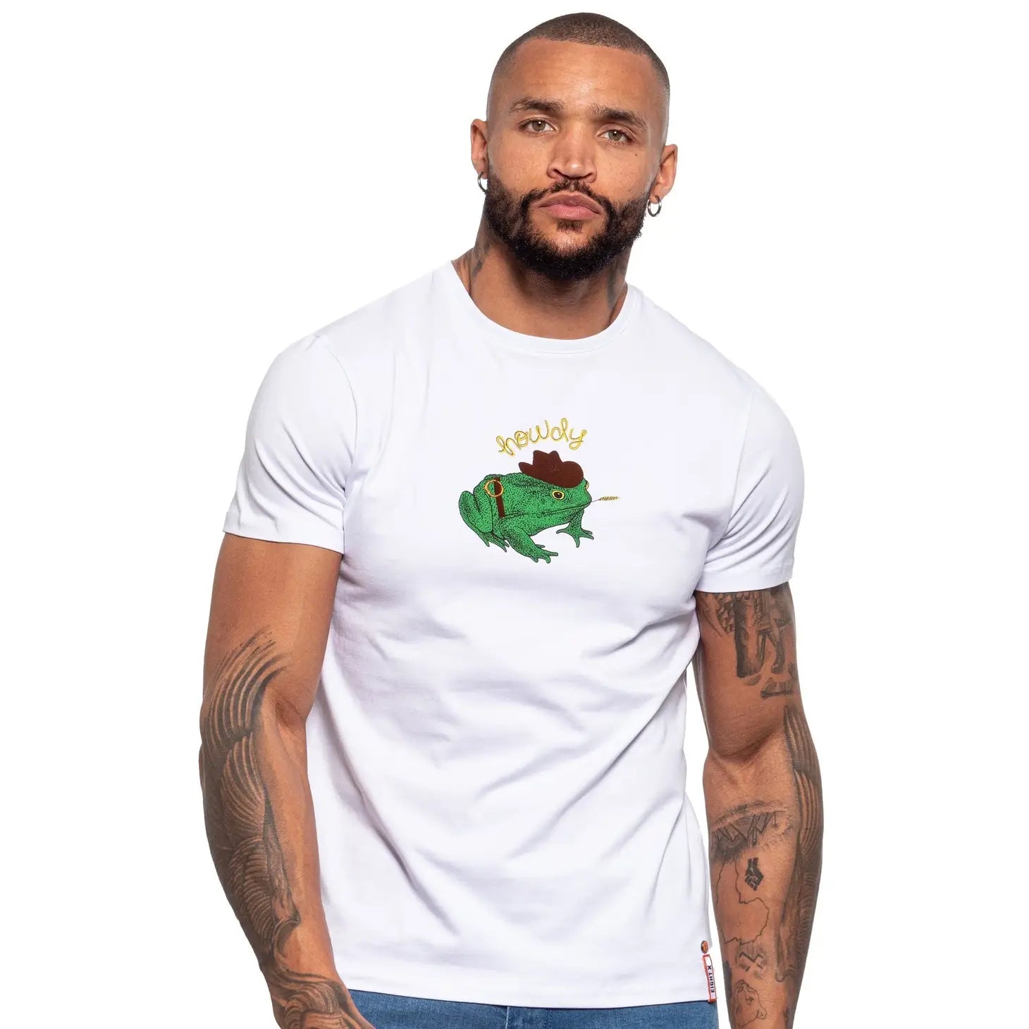 Howdy Graphic T-Shirt - White-Clothing - Men-Eight X-Urbanheer