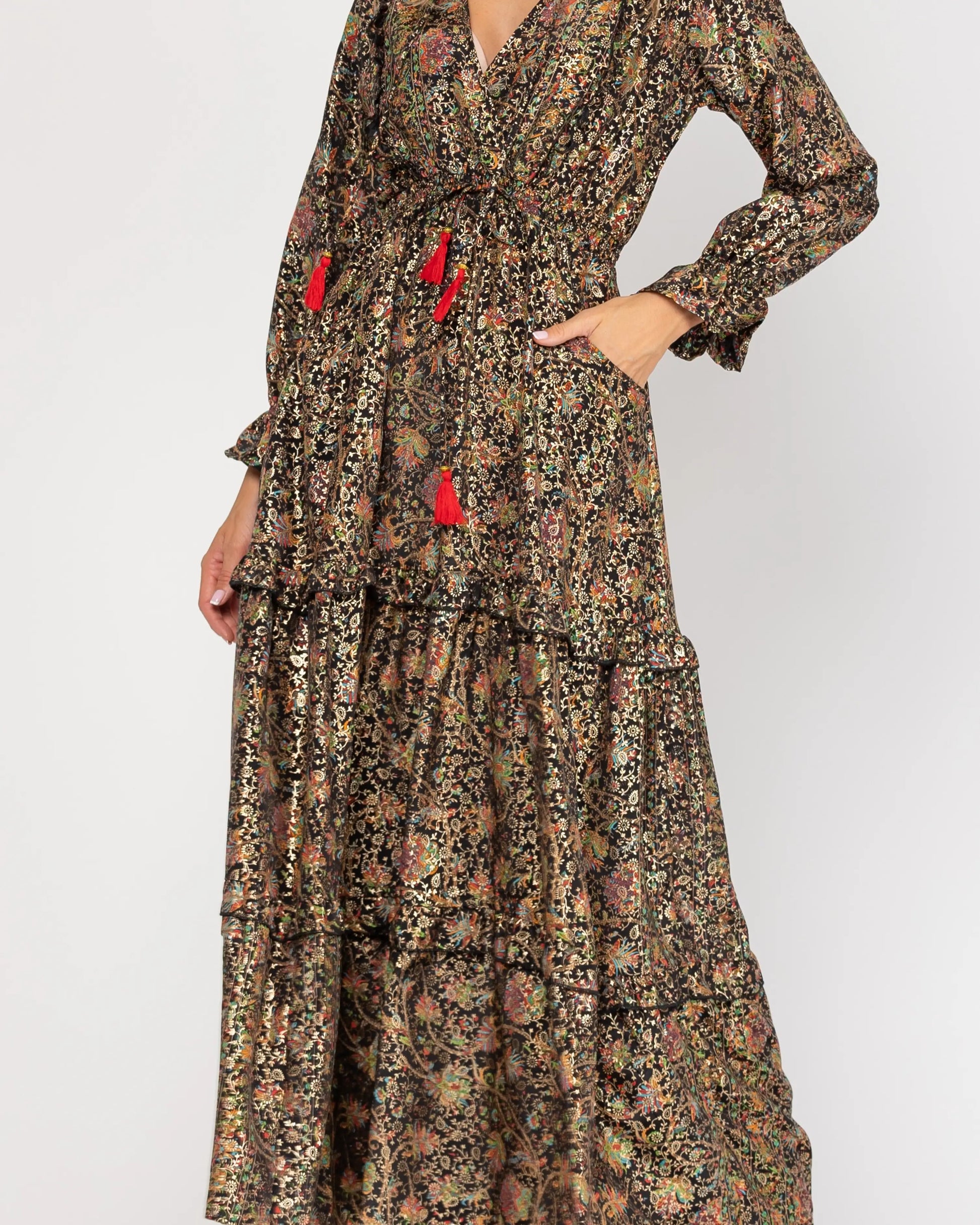 Designer Printed Dress.-Tantra-Urbanheer