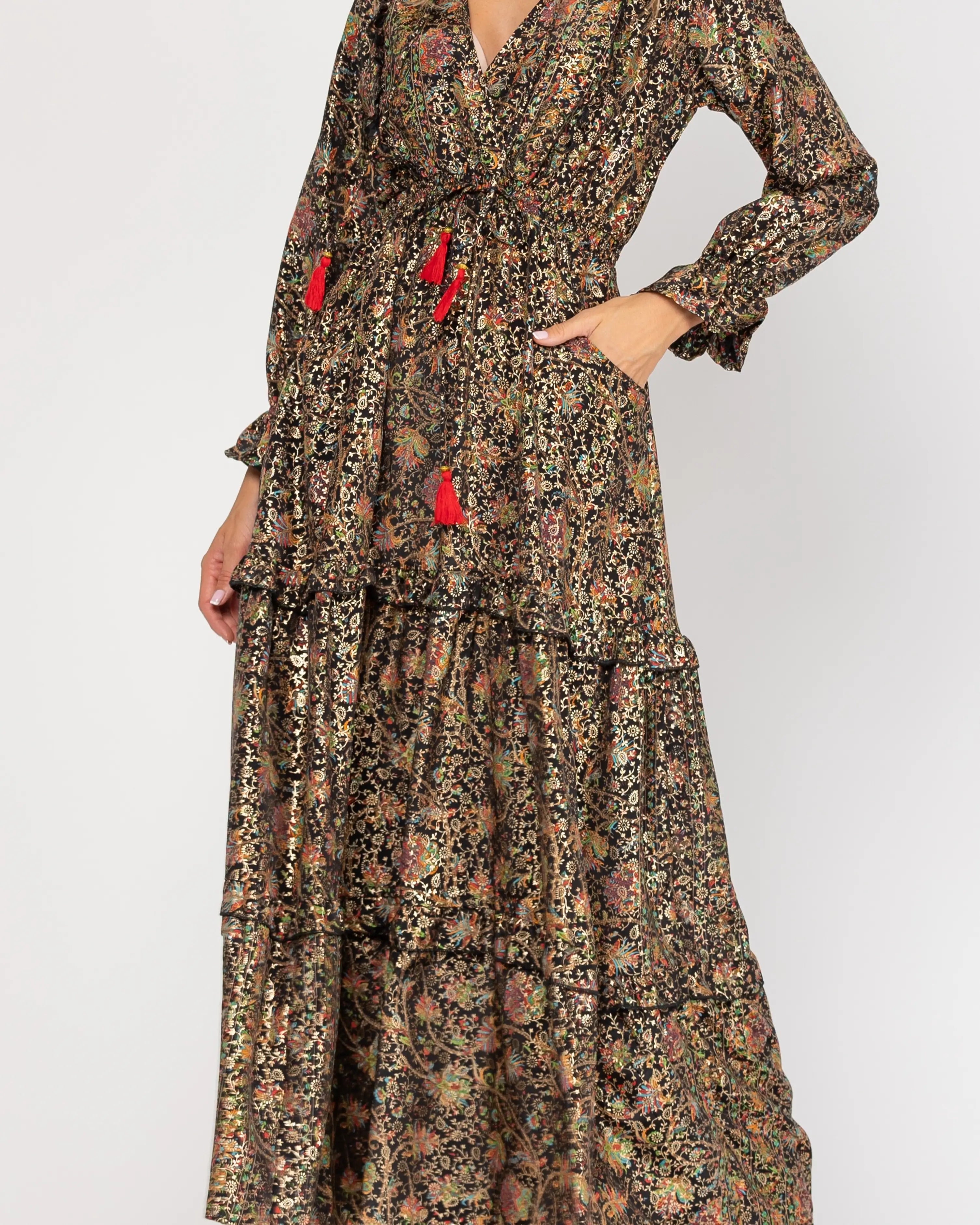 Designer Printed Dress.-Tantra-Urbanheer