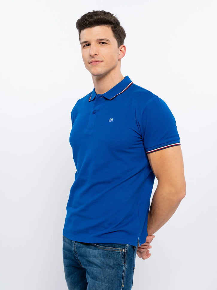 Royal Blue Polo T-Shirt-SMF-Urbanheer