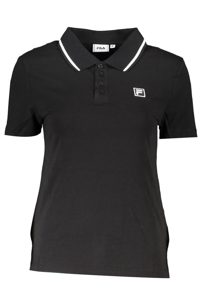 Fila Polo Short Sleeve Woman Black-Clothing - Women-FILA-Urbanheer