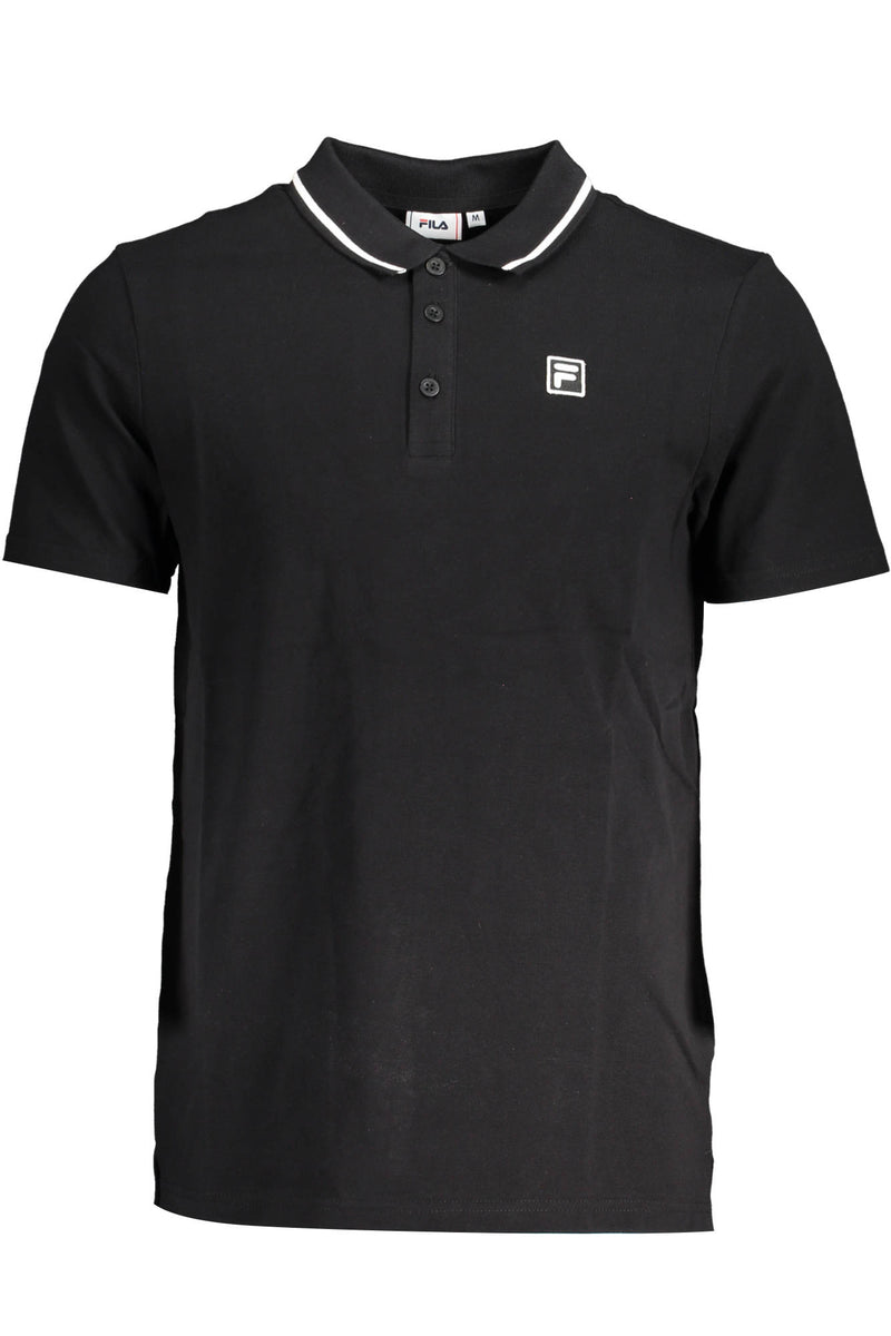 FILA POLO SHORT SLEEVE MAN BLACK-Clothing - Men-FILA-Urbanheer