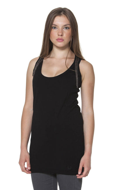 FRED PERRY WOMEN&#39;S BLACK TANK-FRED PERRY-Urbanheer