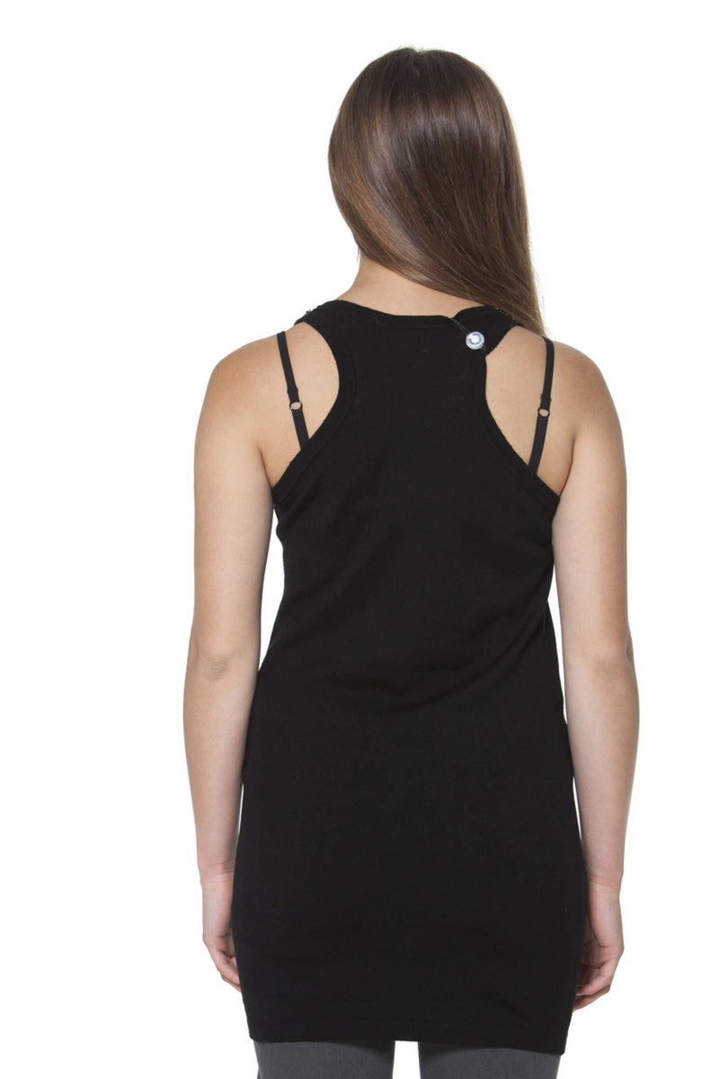 FRED PERRY WOMEN&#39;S BLACK TANK-FRED PERRY-Urbanheer