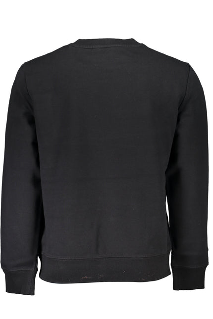 Napapijri Men'S Black Zipless Sweatshirt-Felpe-NAPAPIJRI-Urbanheer