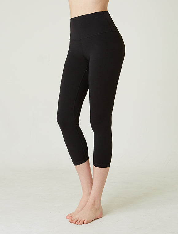 Basic Compass Capri Leggings 21"-rebody-Cozy Black-XS-Urbanheer