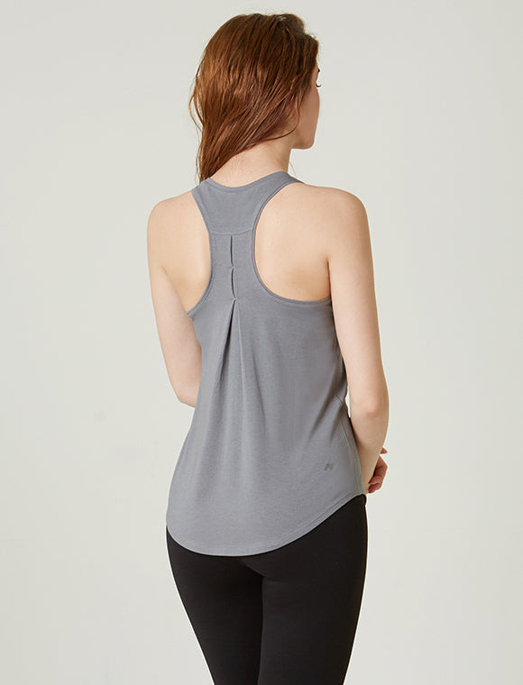 Pinch Me Pleated Racerback Tank-rebody-Stone Mauve-XS-Urbanheer