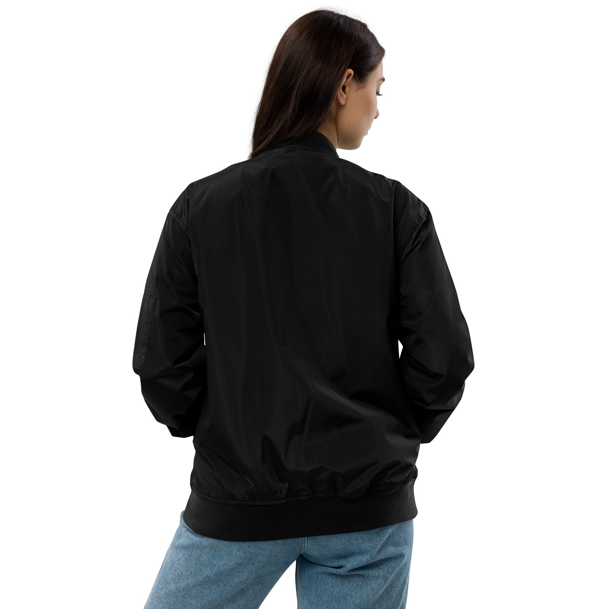 Anacotte Premium Recycled Bomber Jacket Black And Green-Anacotte-Urbanheer