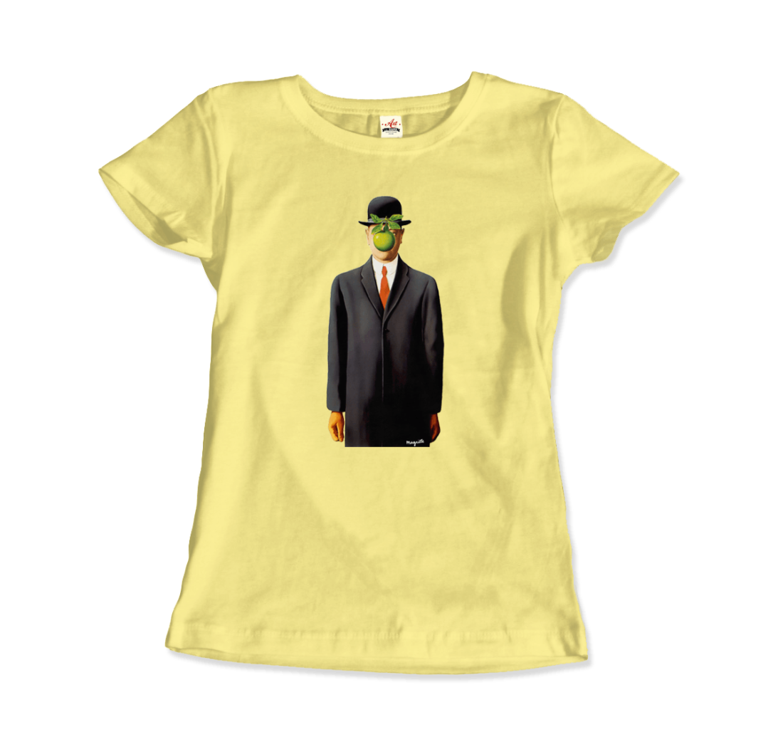 Rene Magritte The Son Of Man, 1964 Artwork T-Shirt-Art-O-Rama Shop-Urbanheer