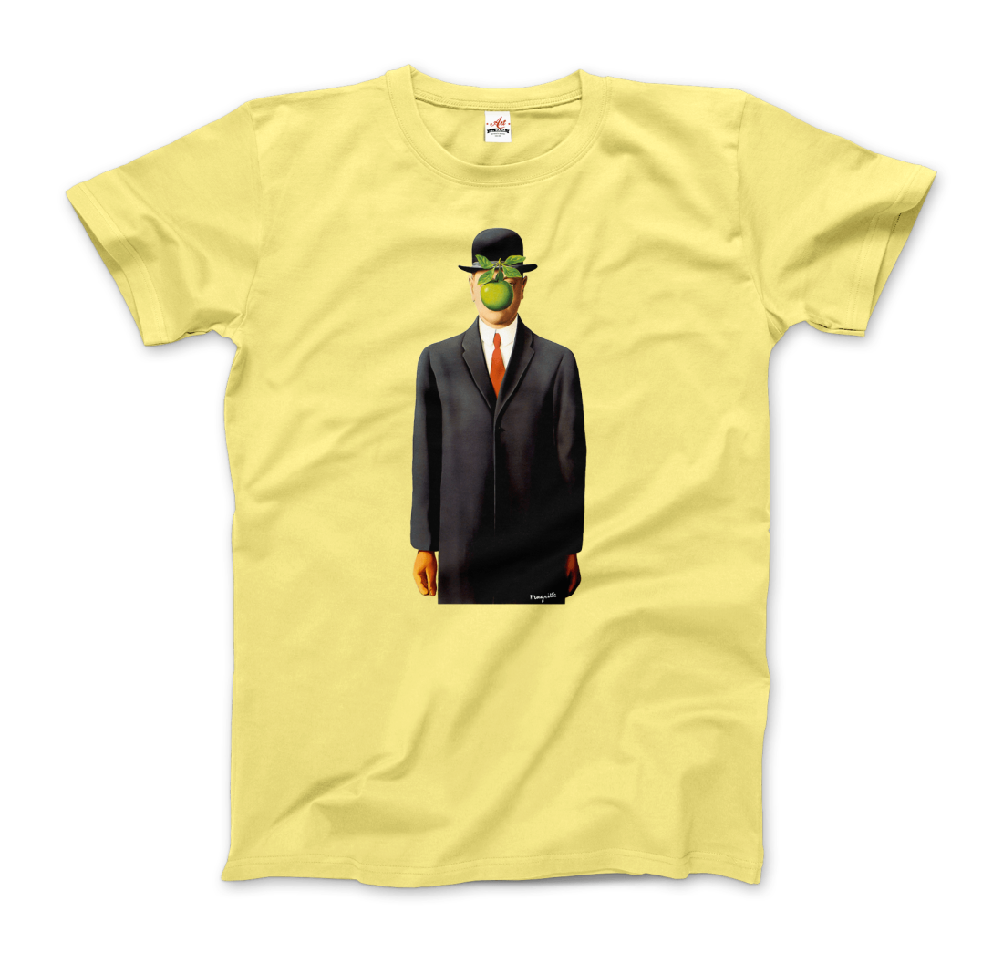 Rene Magritte The Son Of Man, 1964 Artwork T-Shirt-Art-O-Rama Shop-Urbanheer