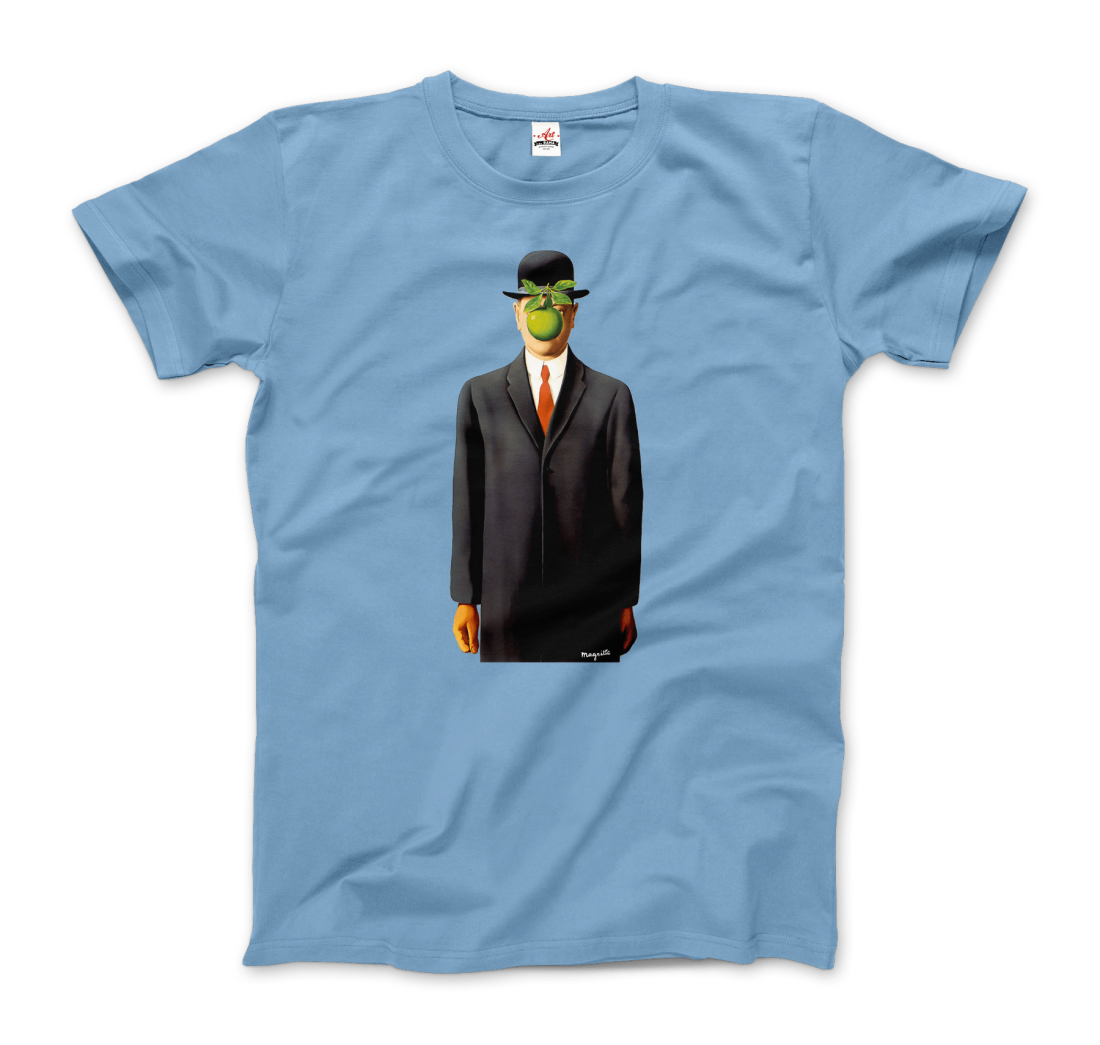 Rene Magritte The Son Of Man, 1964 Artwork T-Shirt-Art-O-Rama Shop-Urbanheer