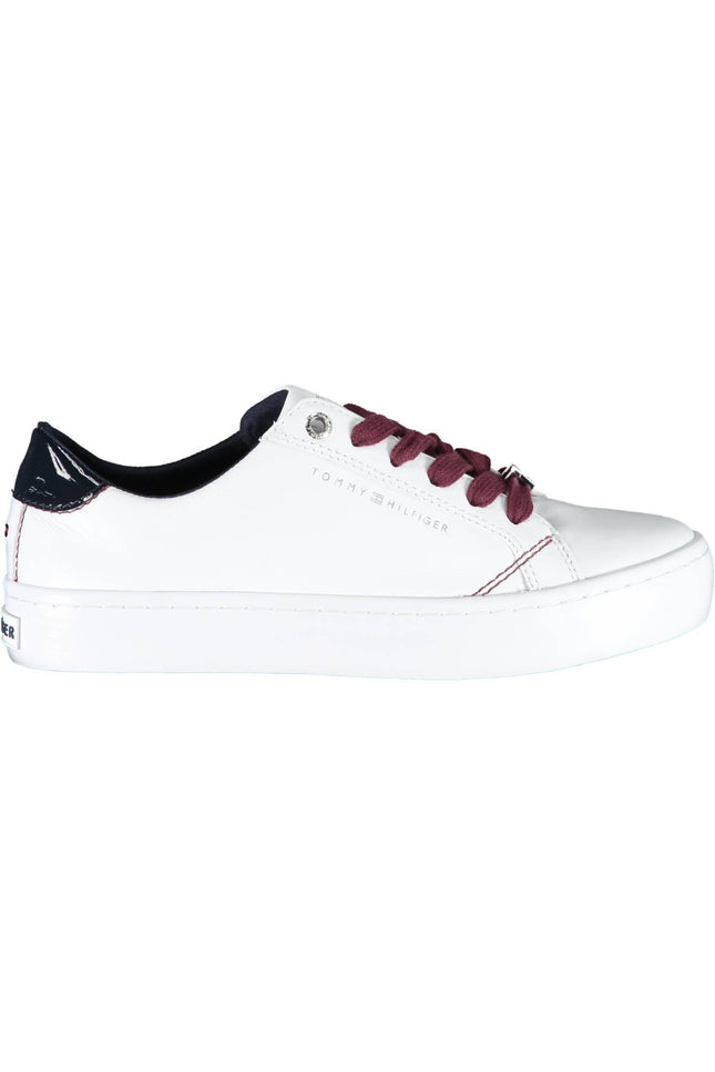 TOMMY HILFIGER WHITE WOMEN'S SPORTS SHOES-Shoes - Women-TOMMY HILFIGER-WHITE-40-Urbanheer