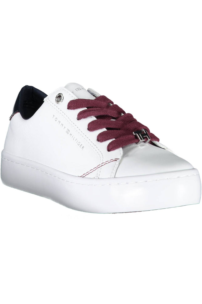 TOMMY HILFIGER WHITE WOMEN'S SPORTS SHOES-Shoes - Women-TOMMY HILFIGER-WHITE-40-Urbanheer