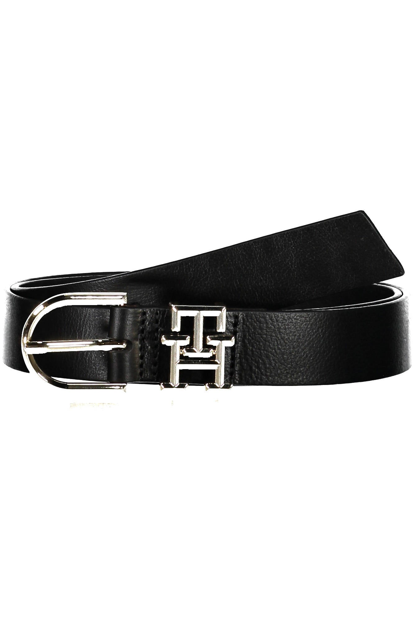 Tommy Hilfiger Leather Belt Women Black-Cinture-TOMMY HILFIGER-Urbanheer