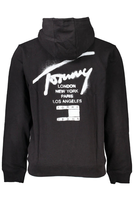 Tommy Hilfiger Men'S Black Zipped Sweatshirt-Clothing - Men-TOMMY HILFIGER-Urbanheer