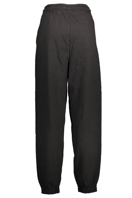 TOMMY HILFIGER BLACK WOMAN TROUSERS-Clothing - Women-TOMMY HILFIGER-Urbanheer