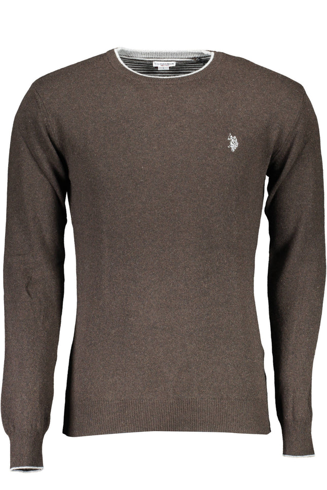 Us Polo Brown Men'S Sweater-Clothing - Men-U.S. POLO-Urbanheer